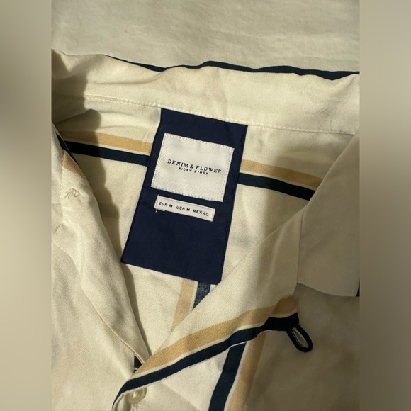 Denim and Flower Button Down - Picture 3 of 11